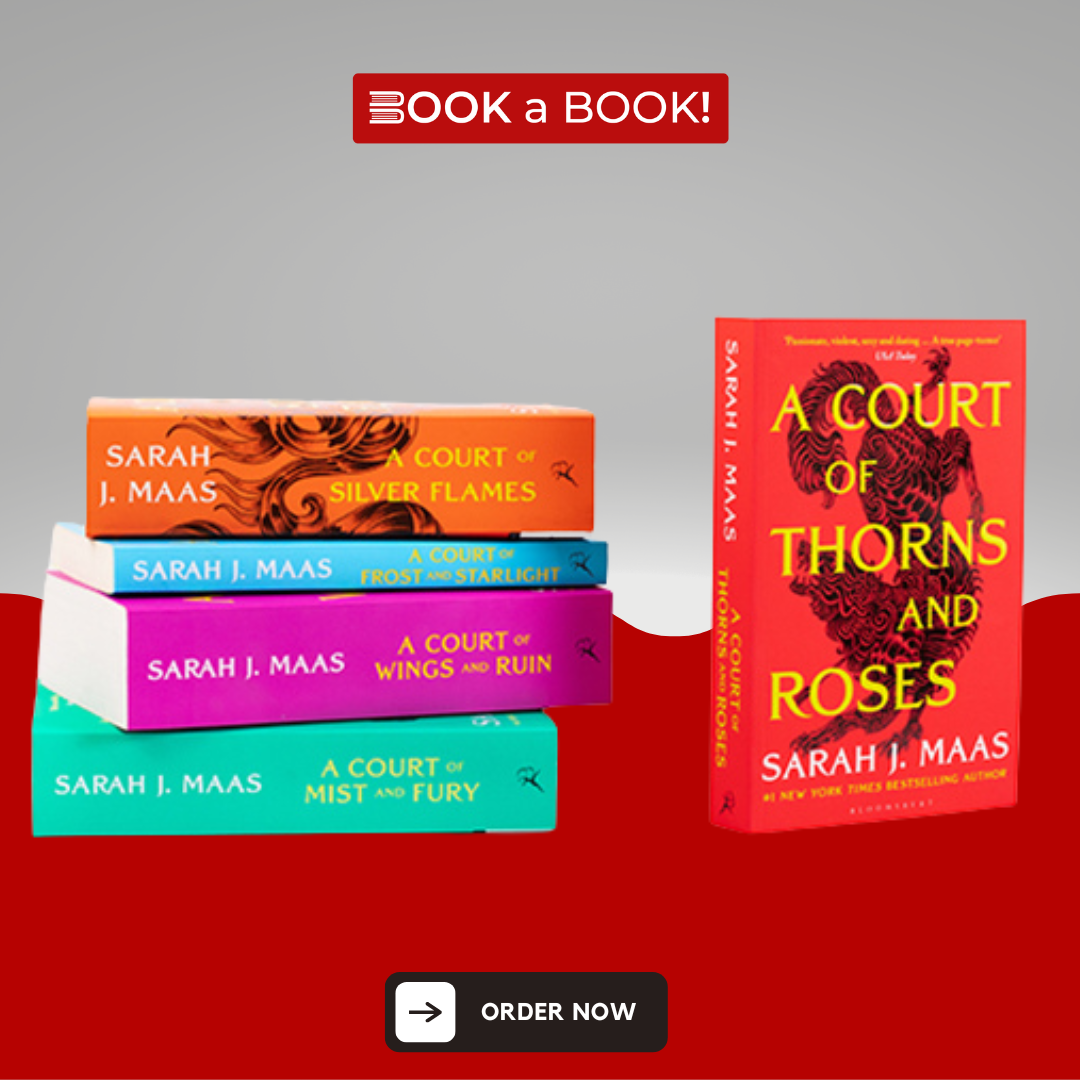 A Court of Thorns and Roses Paperback by Sarah J. Maas (5 books Box Set) (Acotar Series) (Original Imported Limited Edition)
