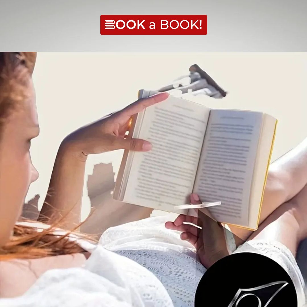 Acrylic Book Holder - Book Pages Holder with One Hand Clip