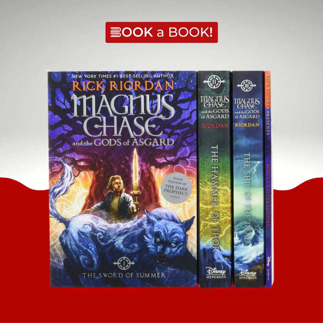 Magnus Chase and the Gods of Asgard by Rick Riordan (3 Books Set) (Boxed Set) (Original Imported)