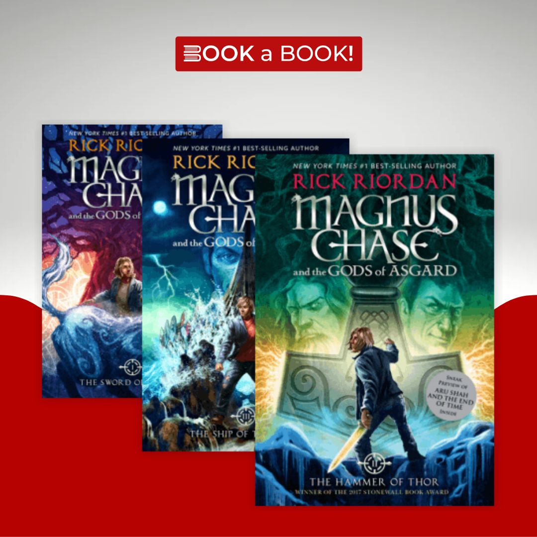Magnus Chase and the Gods of Asgard by Rick Riordan (3 Books Set) (Boxed Set) (Original Imported)