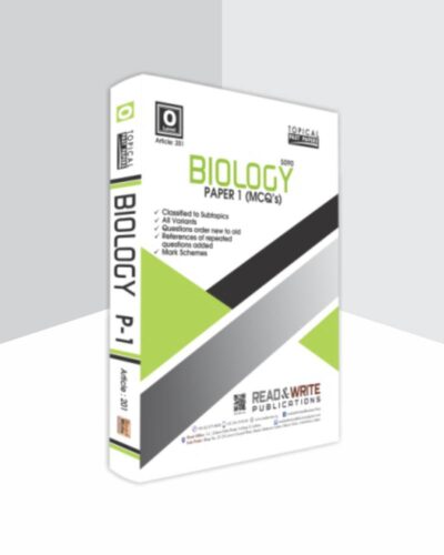 Cambridge Biology O Level Biology Paper 1 MCQ’s Topical Worked Solutions (Article No. 205)
