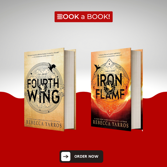 Set of Fourth Wing and Iron Flame by Rebecca Yarros (Set of 2 Books) (Original Hardcover) (Imported Edition)