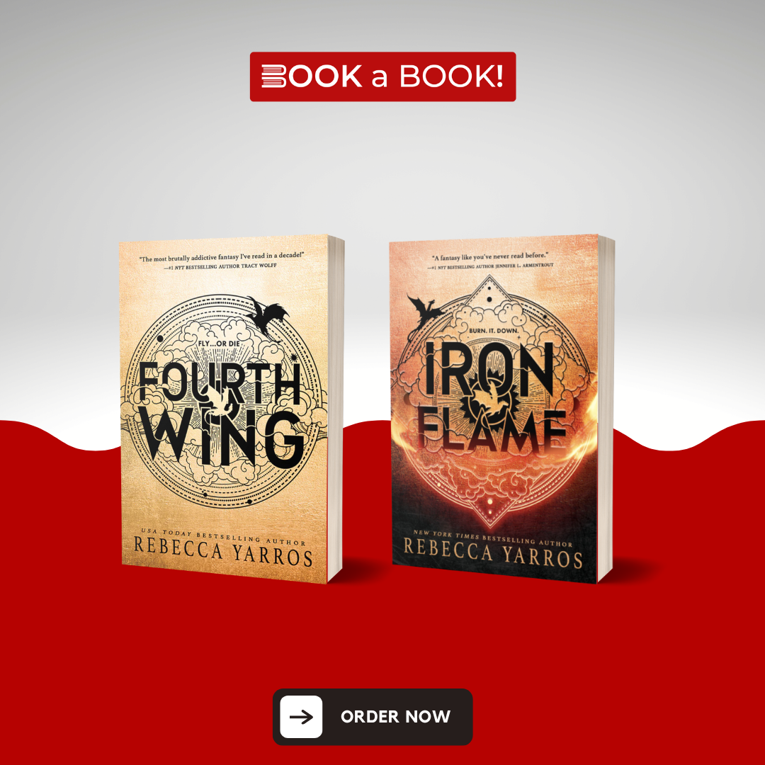 Set of Fourth Wing and Iron Flame by Rebecca Yarros (Set of 2 Books)