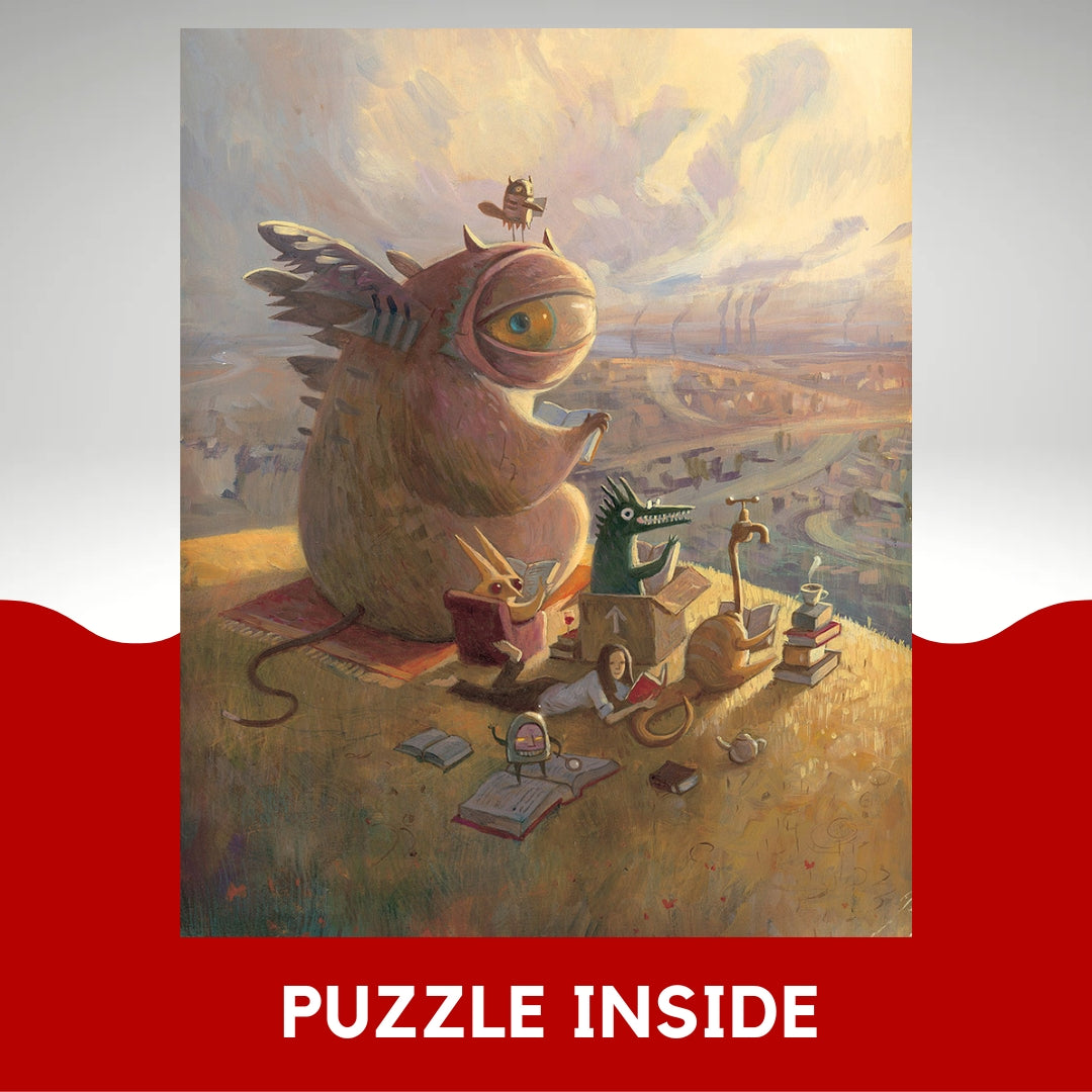 Tales From Outer Suburbia Book and Jigsaw Puzzle by Shaun Tan (750 Pieces Puzzle) (Original Imported)