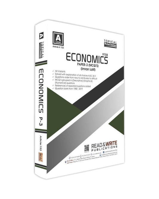 Cambridge Economics A-Level Paper-3 Topical Worked Solutions By Imran Latif - Book A Book