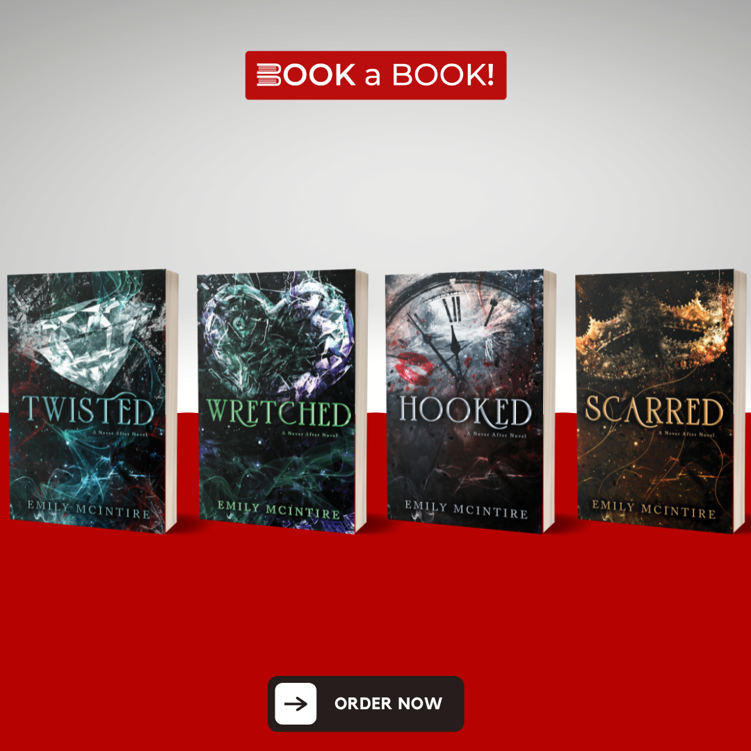 Never After Series by Emily McIntire (Scarred, Twisted, Wretched, Hooked) (4 Books Set) (Limited Edition)