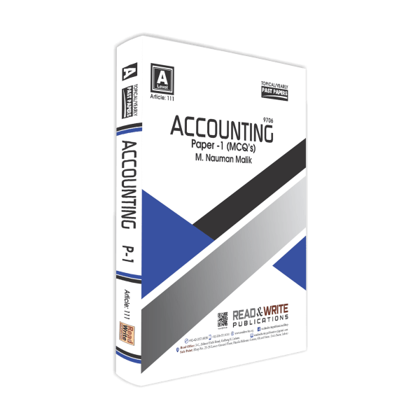 Cambridge AS-Level Accounting P-1 Topical MCQ's By Nouman Malik - Book A Book