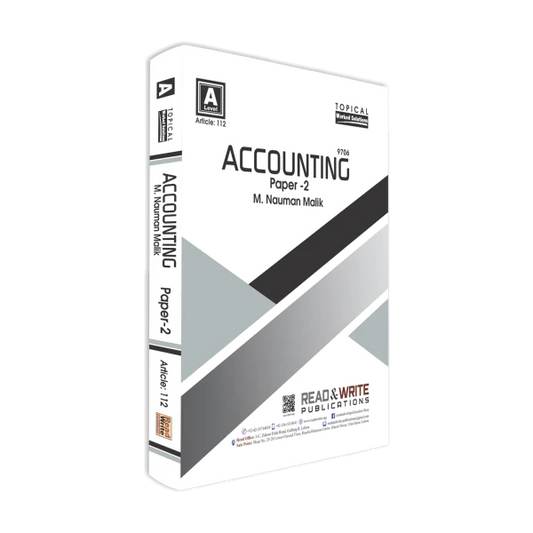 Cambridge O-Level Accounting Paper-2 (Topical) by Nauman Malik (Article No. 112)