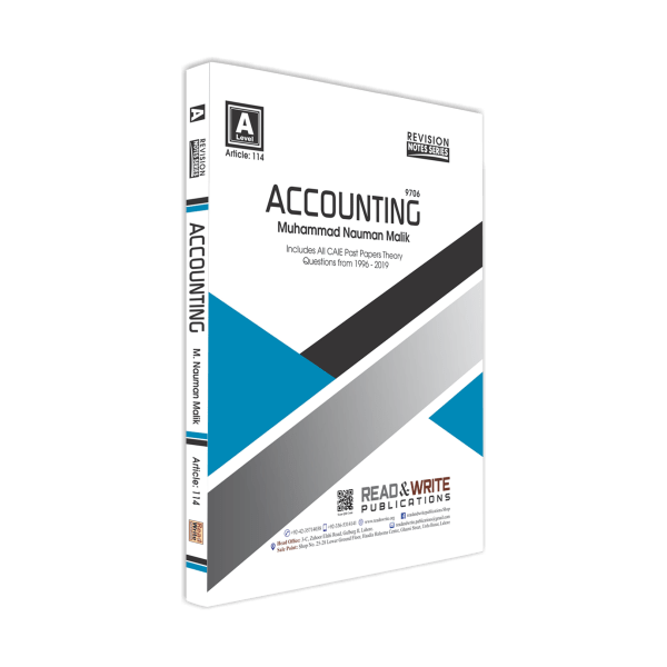 Cambridge A-Level Accounting Revision Notes by Muhammad Nouman Malik - Book A Book