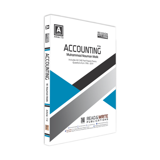 Cambridge A-Level Accounting Revision Notes by Muhammad Nouman Malik - Book A Book