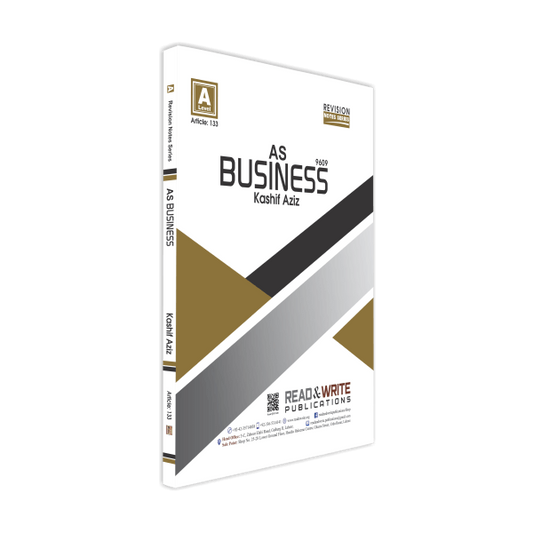 Cambridge AS-Level Business Notes by Kashif Aziz - Book A Book