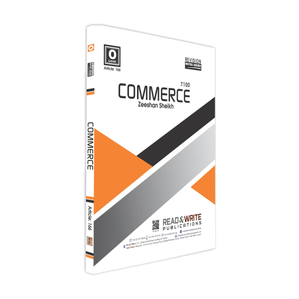 Cambridge O-Level Commerce Revision Notes by Zeeshan Sheikh (Article No. 166)