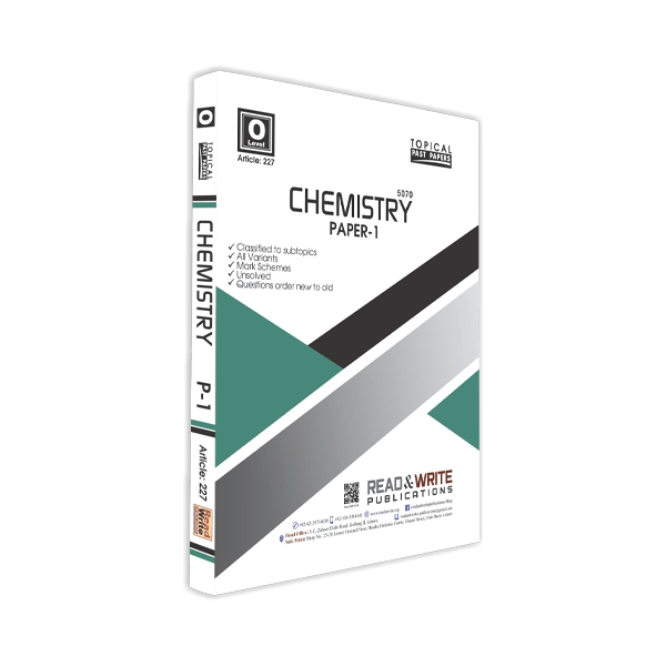 Cambridge Chemistry O-Level Paper-1 (MCQ's) Topical By Editorial Board - Book A Book