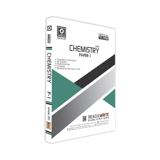 Cambridge Chemistry O-Level Paper-1 (MCQ's) Topical By Editorial Board - Book A Book