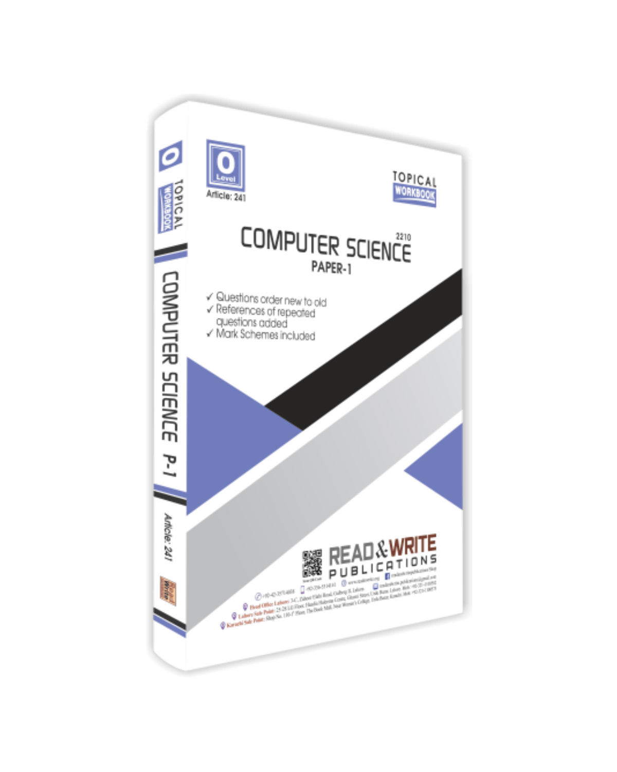 Cambridge Computer Science O Level Paper-1 Work Book Series By Editorial Board - Book A Book