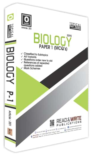 Cambridge Biology O-Level Paper-1 (MCQ's) Topical Past Papers By Editorial Board - Book A Book