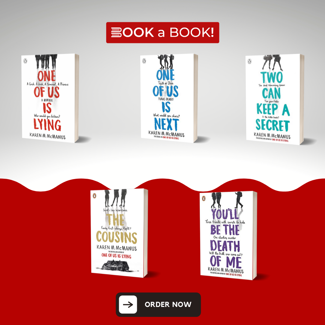 Set of One Of Us Is Lying, One of us is Next, Two Can Keep a Secret, The Cousins, You'll be The Death of Me (Set of 5 Books) By Karen McManus