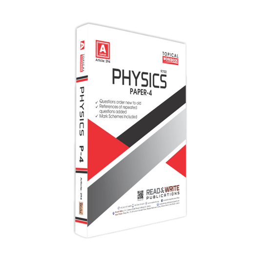 Cambridge Physics A-Level Paper 4 Topical Workbook By Jawad Tariq - Book A Book