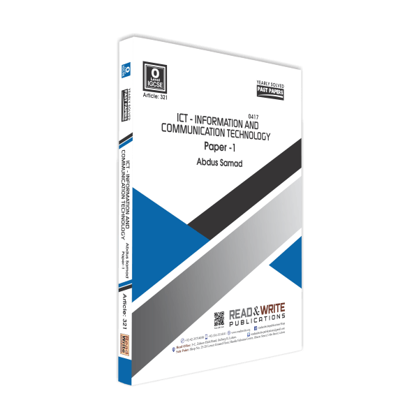 Cambridge IGCSE ICT P-1 Solved Past Papers (Yearly) by Abdus Samad - Book A Book
