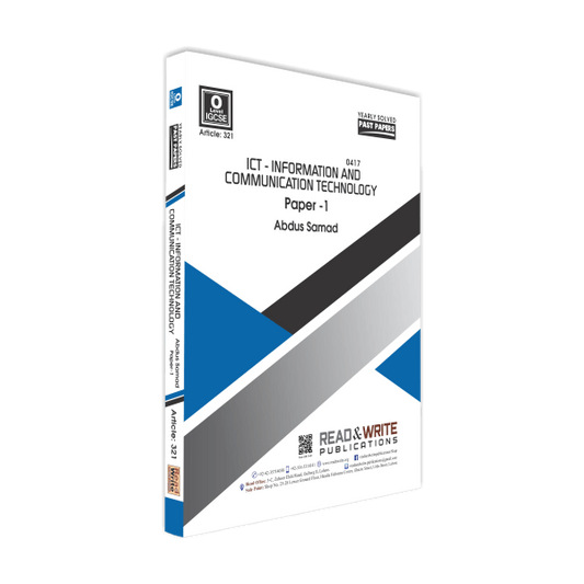 Cambridge IGCSE ICT P-1 Solved Past Papers (Yearly) by Abdus Samad - Book A Book