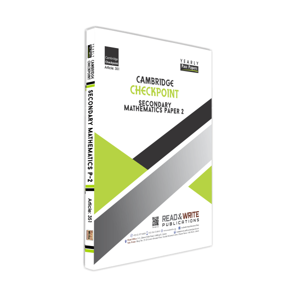 Cambridge Checkpoint Secondary Mathematics Paper-2 (Yearly) by Editorial Board - Book A Book