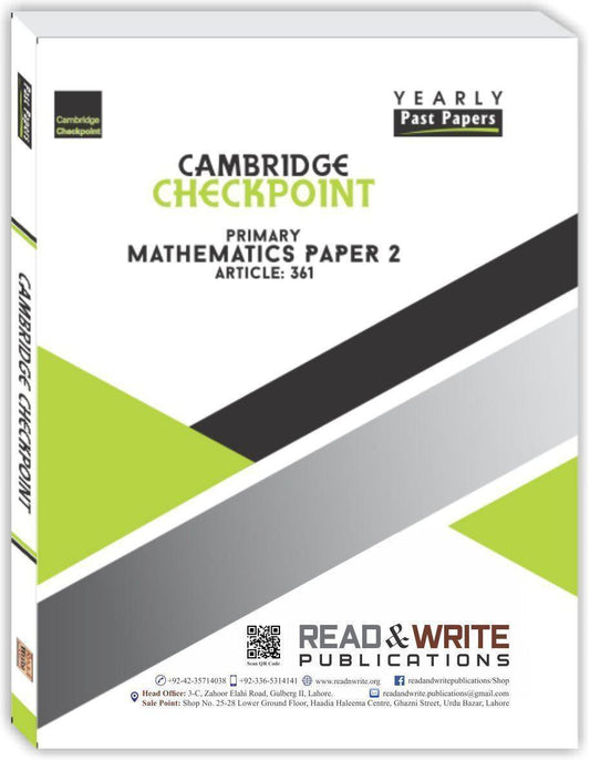 Cambridge Checkpoint Primary Math Paper-2 (Yearly) by Editorial Board - Book A Book