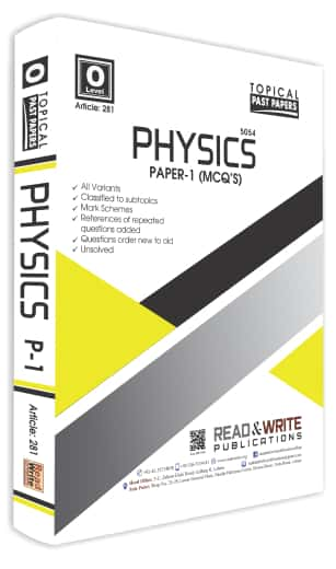 Cambridge Physics O-Level Paper-1, (MCQ's) Topical Past Paper By Editorial Board - Book A Book