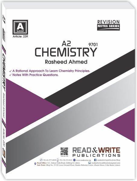 Cambridge Chemistry A2-Level Revision Notes Series By Rasheed Ahmed - Book A Book