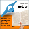 Book Holder - Book Pages Holder with One Hand Clip