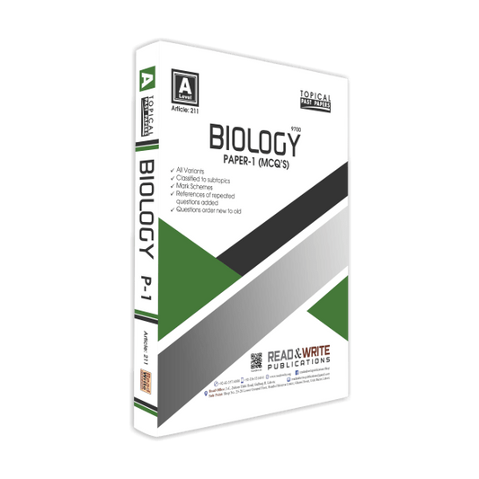 Cambridge Biology As-Level P-1 (MCQ's) Topical Past Papers By Editorial Board - Book A Book