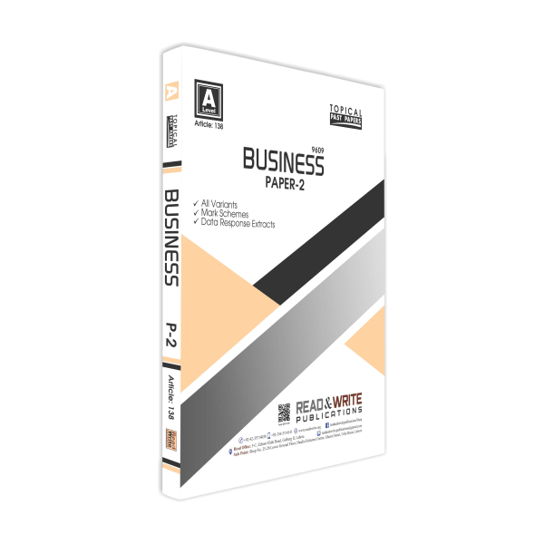 Cambridge Business A-Level P-2 Topical Past Papers By Editorial Board - Book A Book