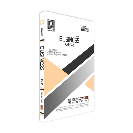Cambridge Business A-Level P-2 Topical Past Papers By Editorial Board - Book A Book