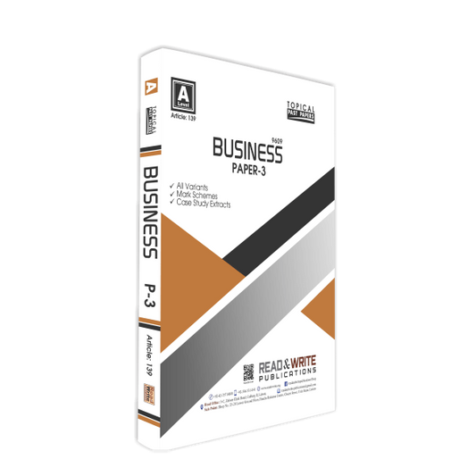 Cambridge Business A-Level P-3 Topical Past Papers By Editorial Board - Book A Book