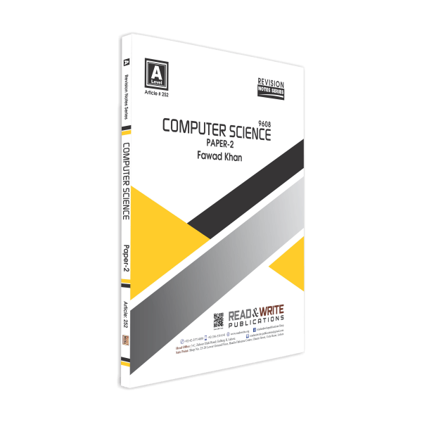 Cambridge Computer Science A-Level Paper-2 Revision Notes Series By Fawad Khan - Book A Book