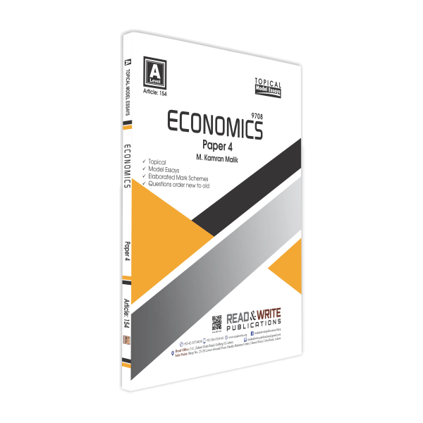 Cambridge Economics A- Level Paper-4 Topical Model Essays By Muhammad Kamran Malik - Book A Book