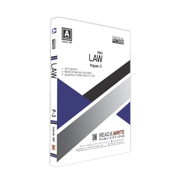 Cambridge Law Paper-3 Topical Past Papers By Editorial Board - Book A Book