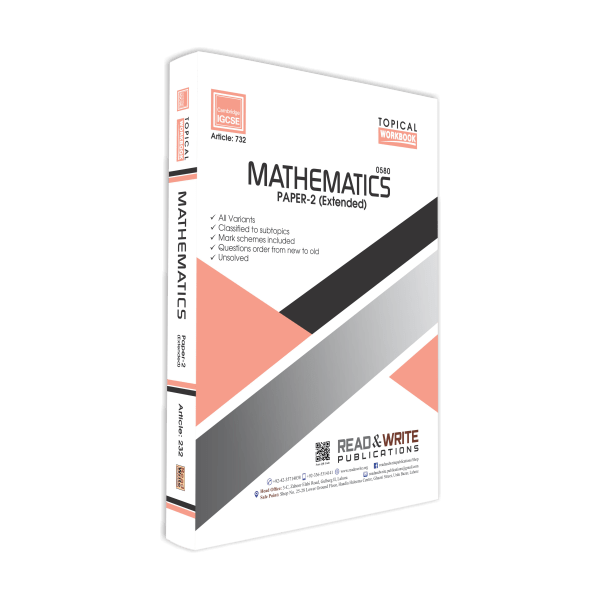 Cambridge Mathematics IGCSE Paper-2 Extended Topical Workbook By Editorial Board - Book A Book