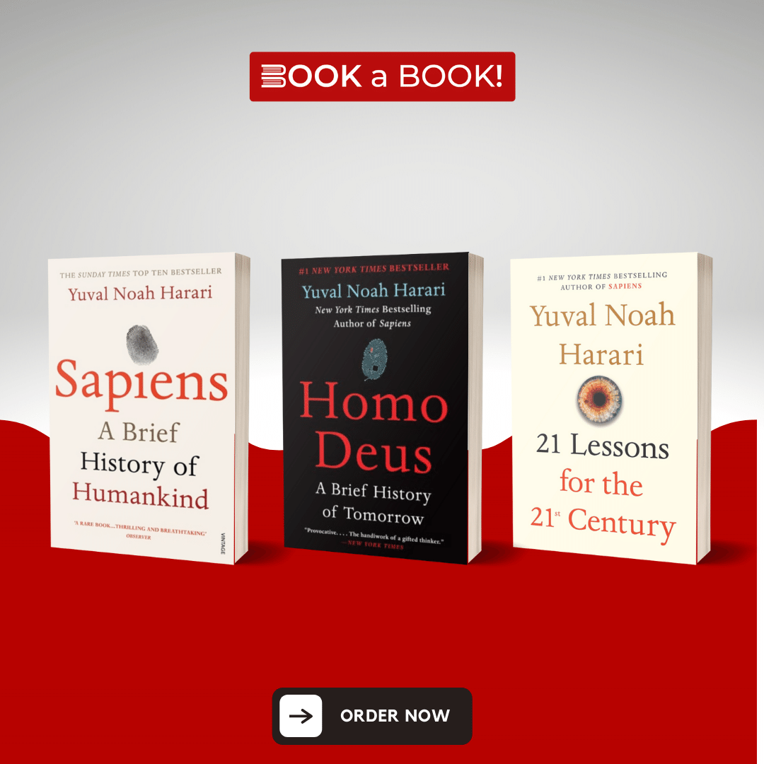Yuval Noah Harari Collection 3 Books Set (Sapiens A Brief History of Humankind, Homo Deus A Brief History of Tomorrow, 21 Lessons for the 21st Century)