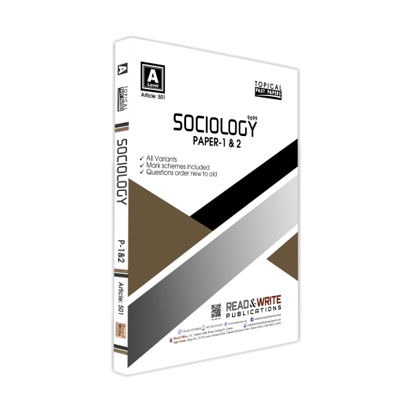 Cambridge Sociology A Level Paper 1 & 2 Topical Past Papers By Editorial Board - Book A Book