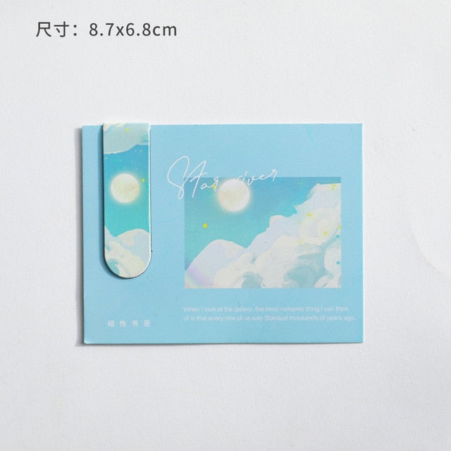 Magnetic Bookmark with Sun, Moon and Star Designs