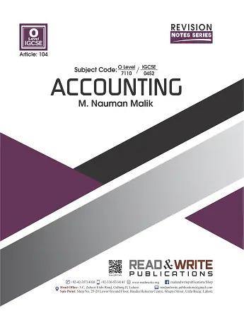 Cambridge Accounting O-Level Revision Notes Series by M. Nauman Malik - Book A Book