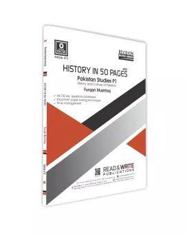 Cambridge Pakistan Studies O Level Paper-1 Quick Revision Notes Series History in 50 Pages By Furqan Mushtaq - Book A Book