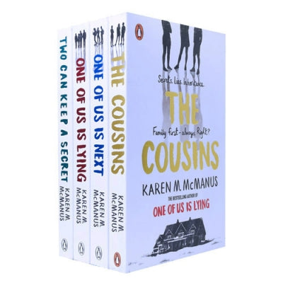Set of One Of Us Is Lying, One of us is Next, Two Can Keep a Secret,  The Cousins, You'll be The Death of Me (Set of 5 Books) By Karen McManus