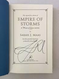 Empire of Storm by Sarah J Mass - Hardcover Original (Signed by Author Limited 1st Edition) - Book A Book