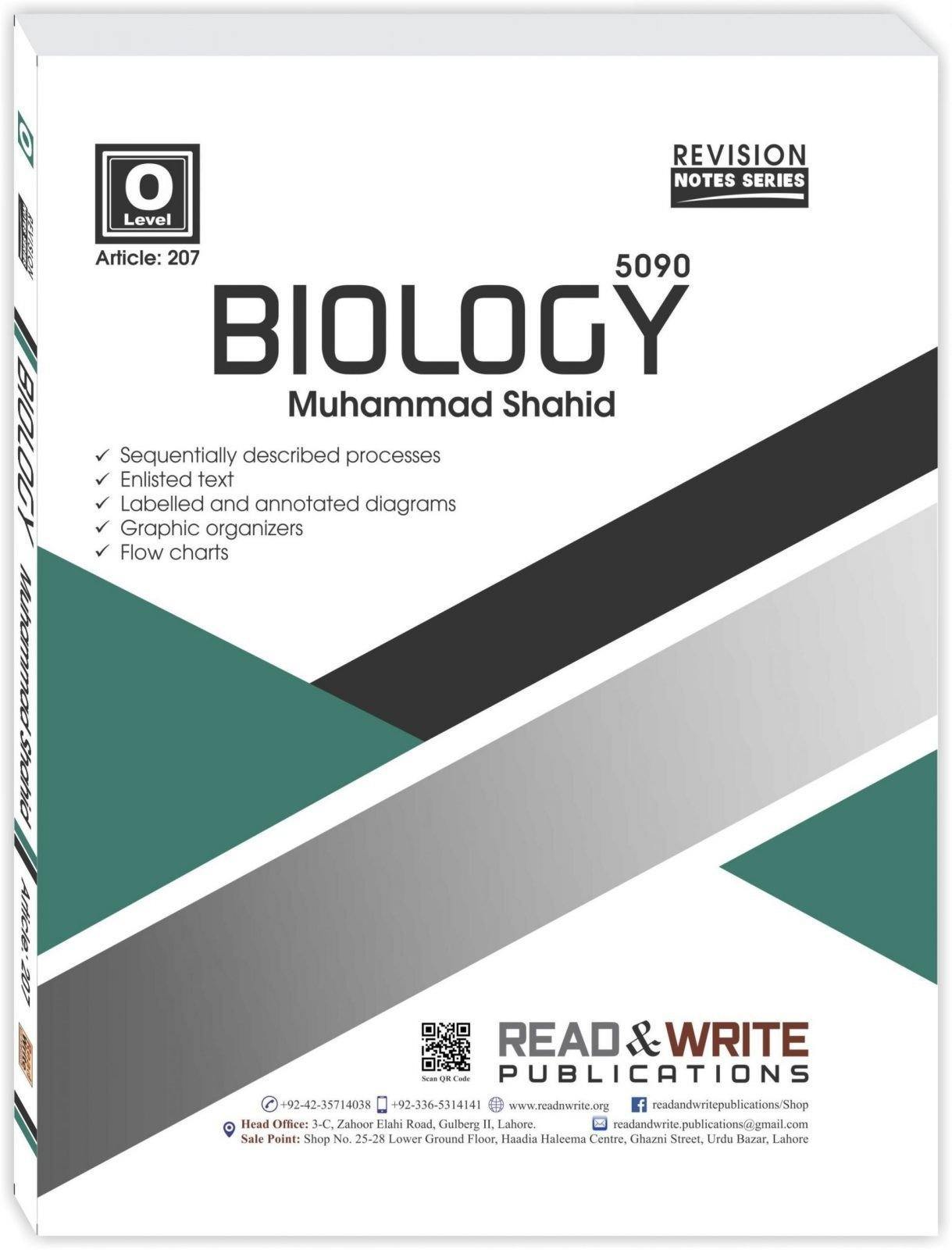 Cambridge Biology O-level Revision Notes Series By Muhammad Shahid - Book A Book
