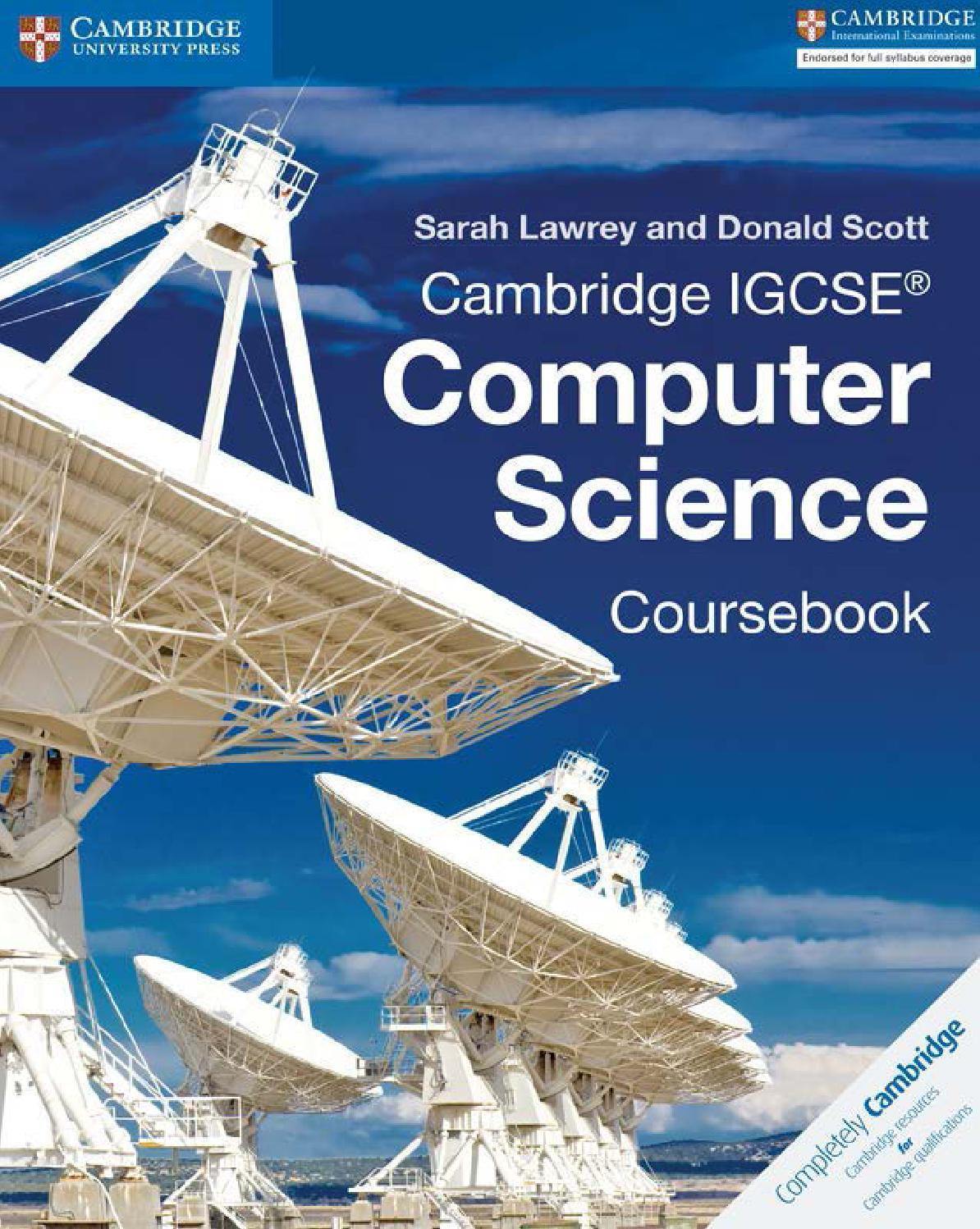 Cambridge IGCSE® Computer Science Coursebook by Sarah Lawrey - Book A Book