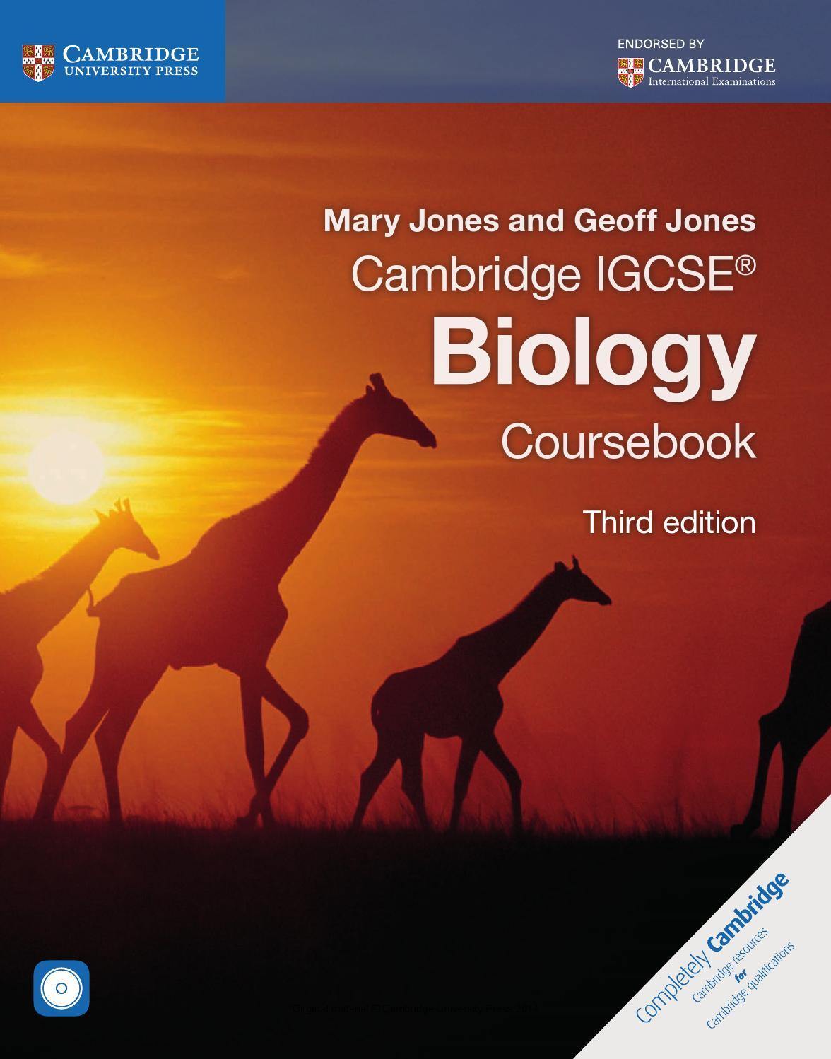 Cambridge IGCSE® Biology Coursebook 3rd Edition by Mary Jones - Book A Book