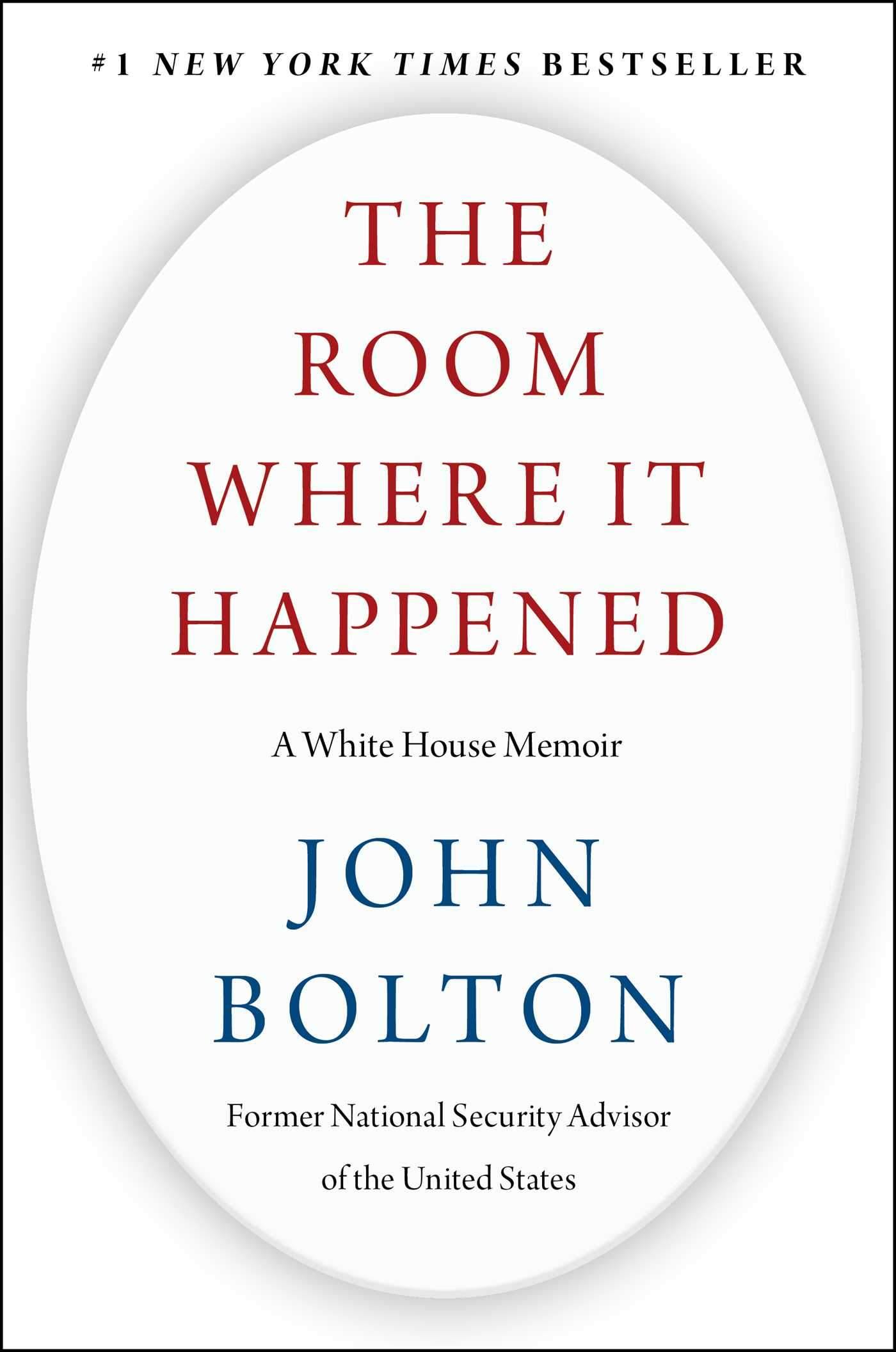 The Room Where It Happened Book by John Bolton - Book A Book