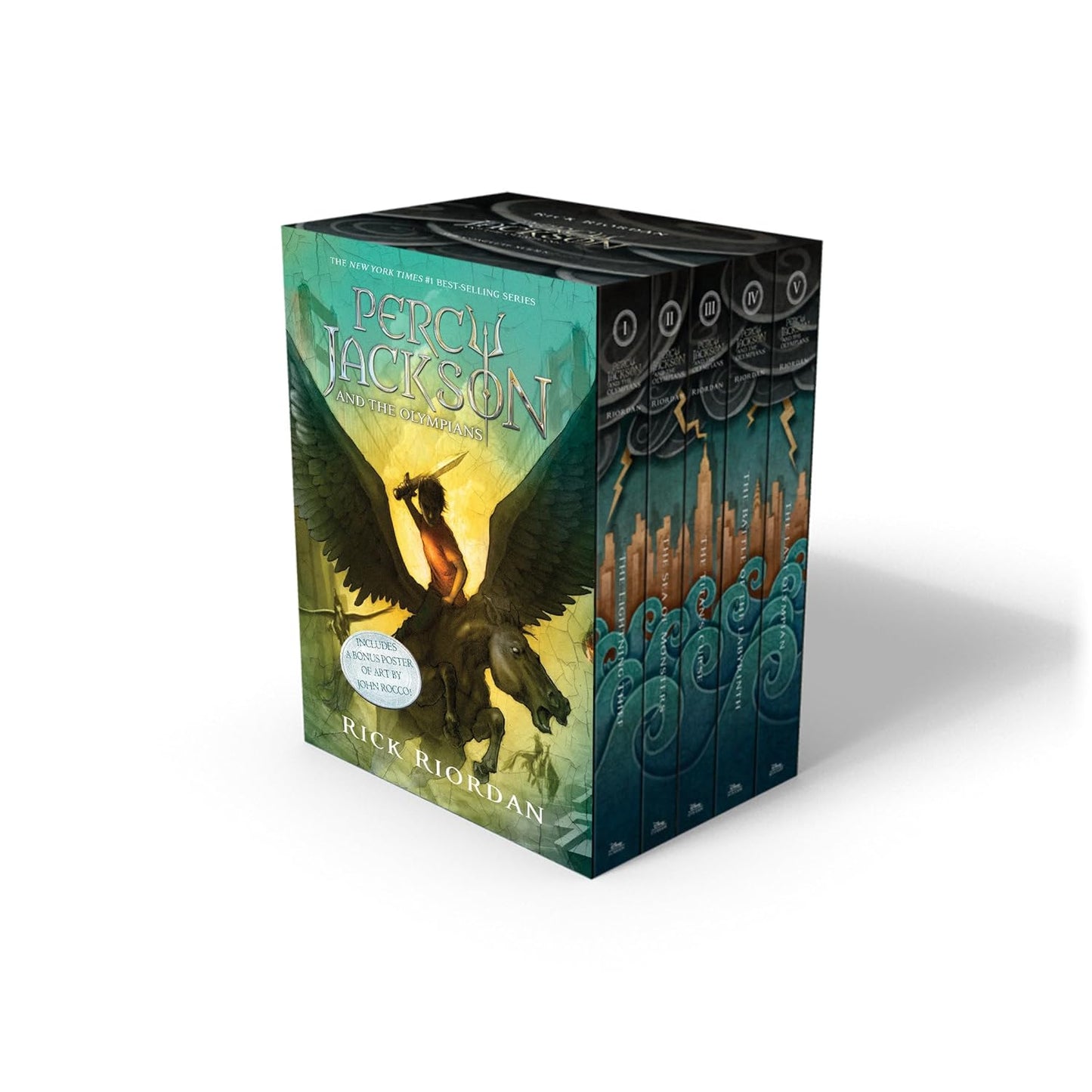 Percy Jackson and the Olympians (5 Books Paperback Boxed Set with Poster) (Original Imported Set)