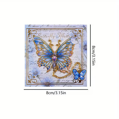 Beautiful Butterfly Design Bookmark with Chain Pendant